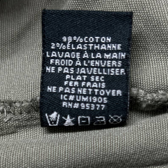 Sanctuary Green Camouflage Snap Front Raw Hem Jacket Shacket Size Large - Picture 8 of 10